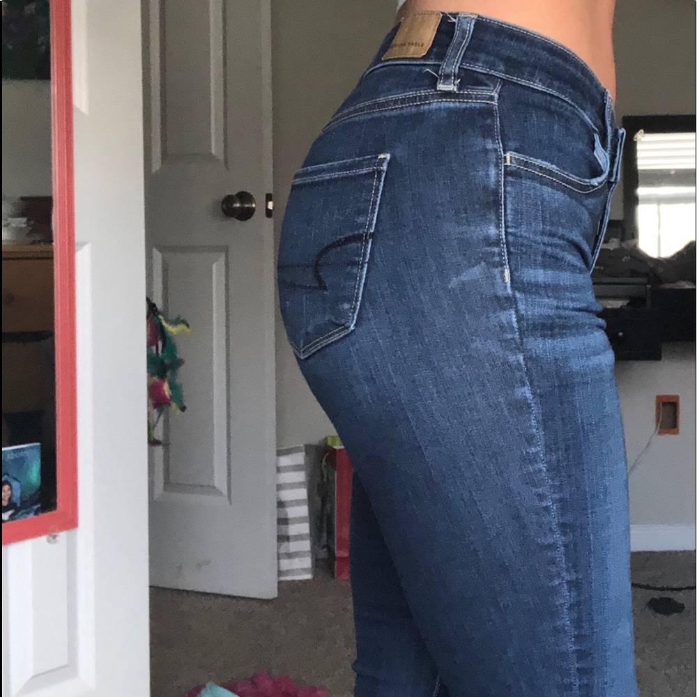 Dark blue American eagle jeggings size 2